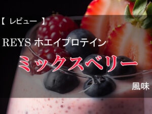 【レビュー】レイズ ホエイプロテイン ミックスベリー風味【プロテイン】
